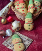 Snow Men Butter Cookies