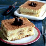 Eggless Tiramisu With Home Made Mascarpone Cream and Eggless Savoiardi Biscuits