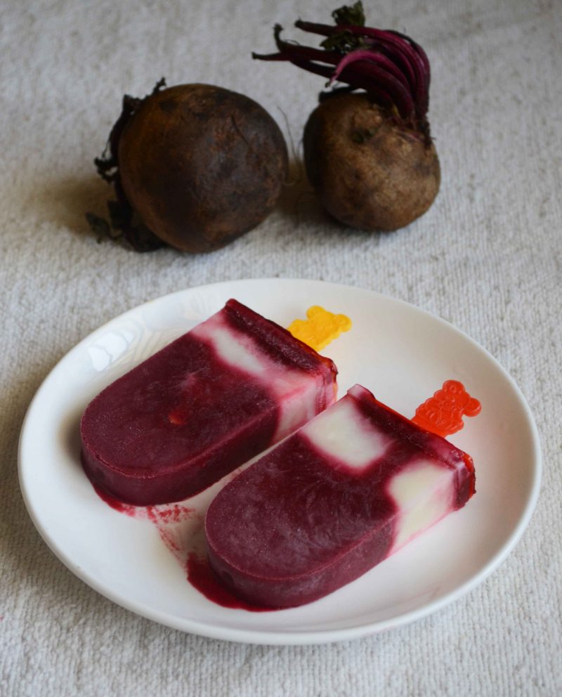 Roasted Beet Yogurt Popsicle Recipe - Frozen Treats Recipe – Gayathri's ...