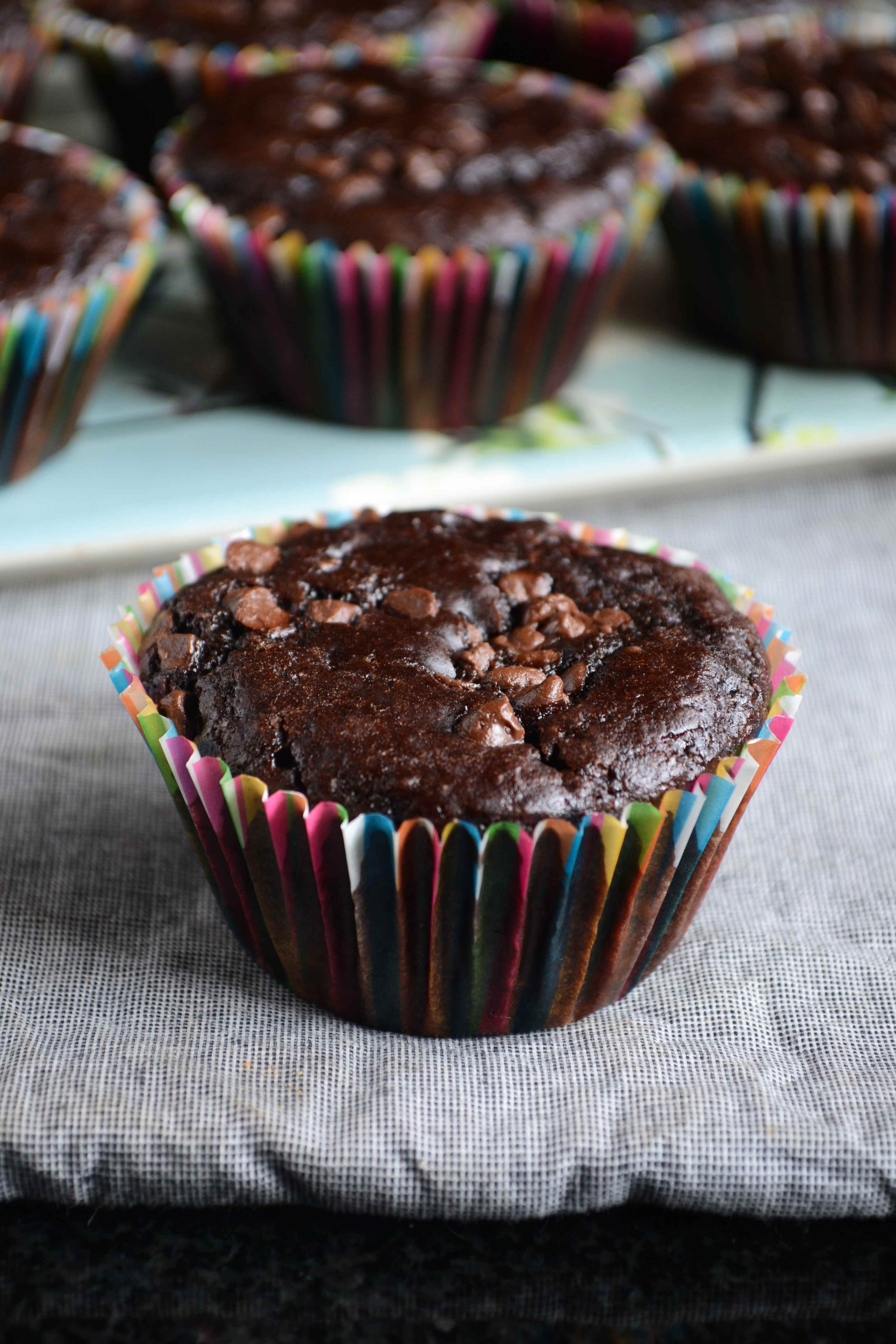 Eggless Chocolate Tutti Frutti Muffins Recipe – Gayathri&amp;#39;s Cook Spot