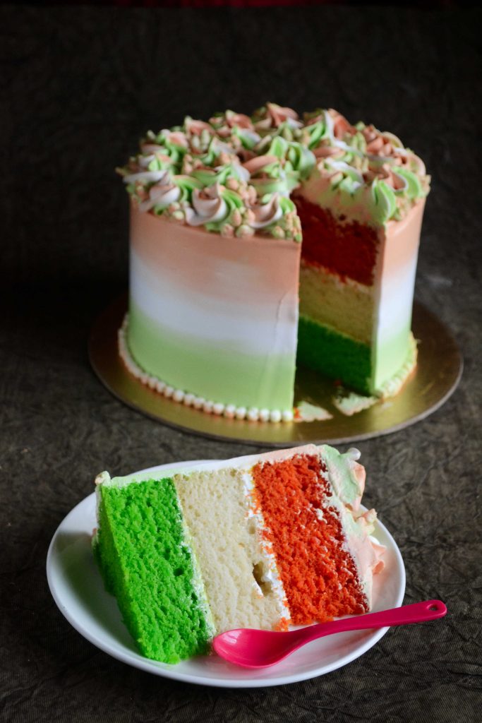 Tri Coloured Cream Cake Independence Day Special Athri S Cook Spot