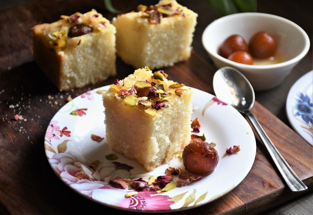 Gulab Jamun Cake Recipe