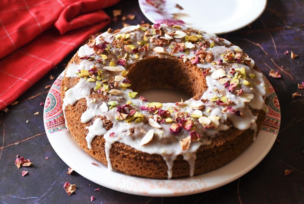 Eggless Persian Love Cake