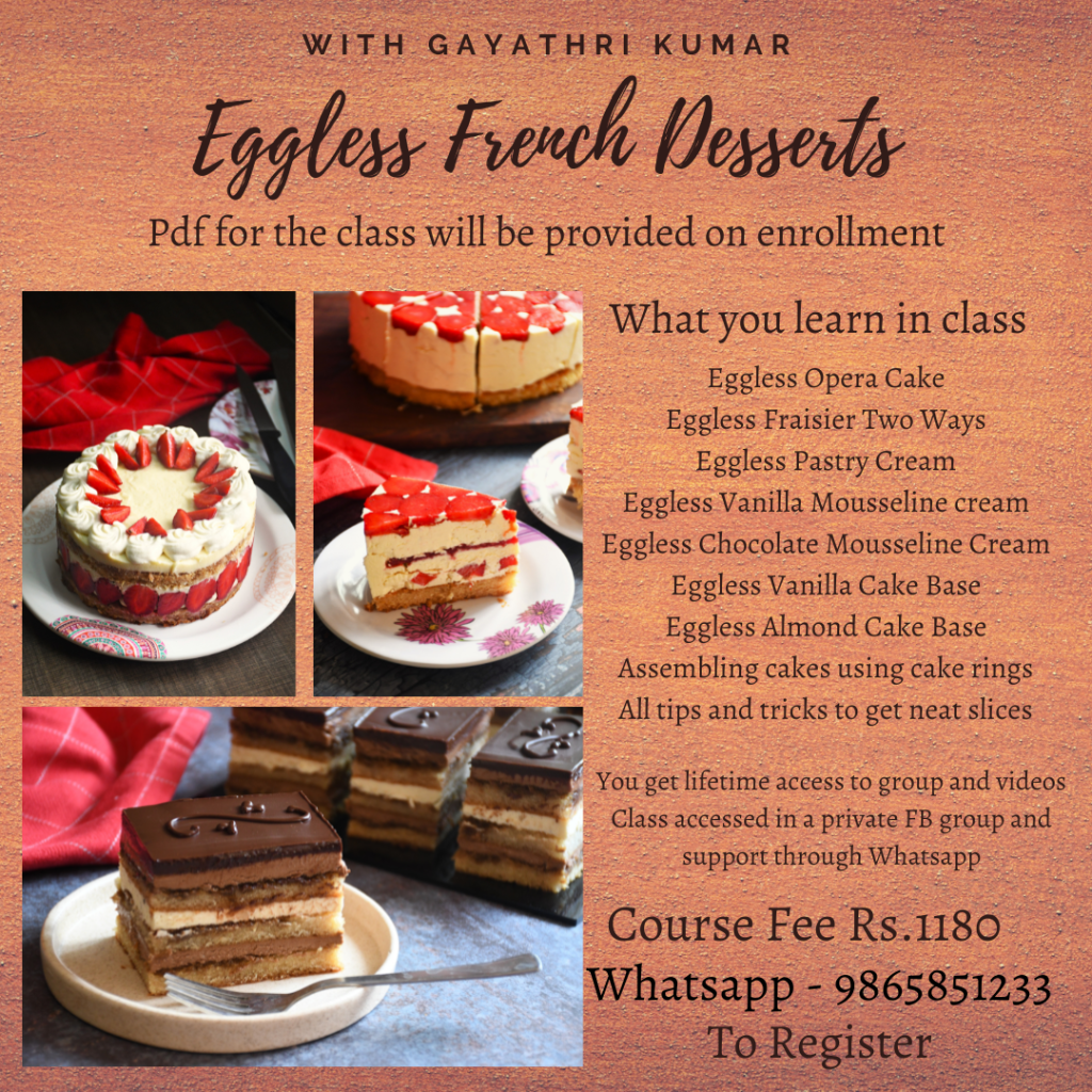 Eggless French Desserts Class