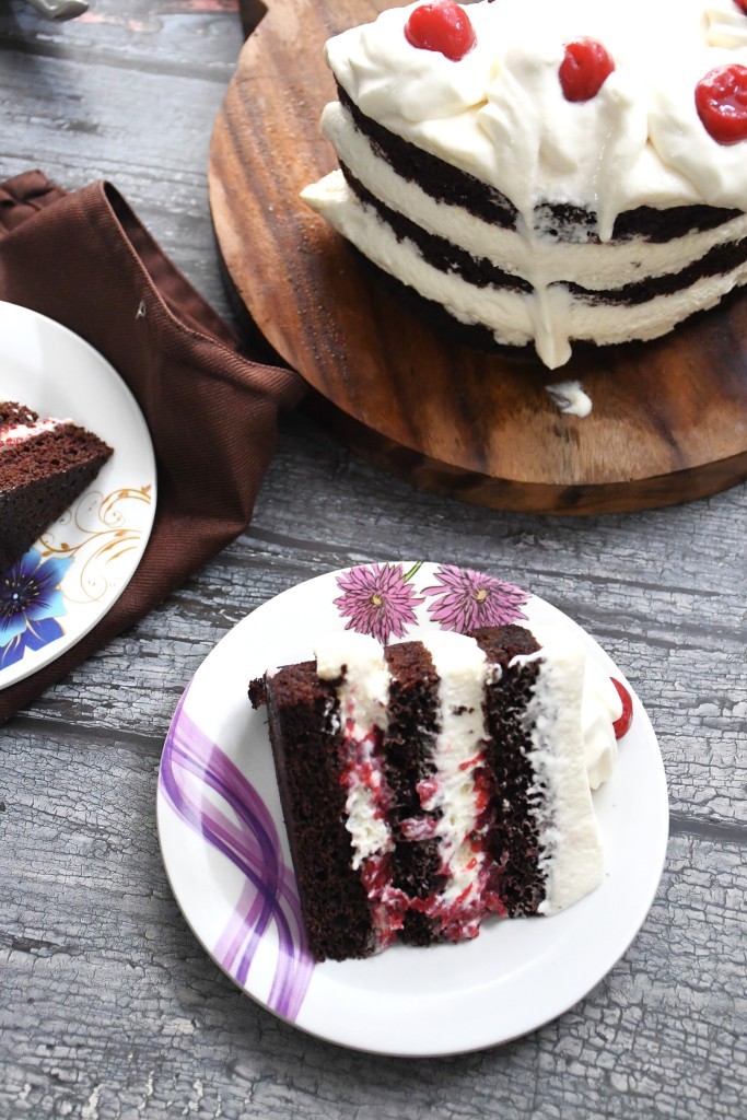 Eggless Black Forest Pastry Eggless Black Forest Pastry