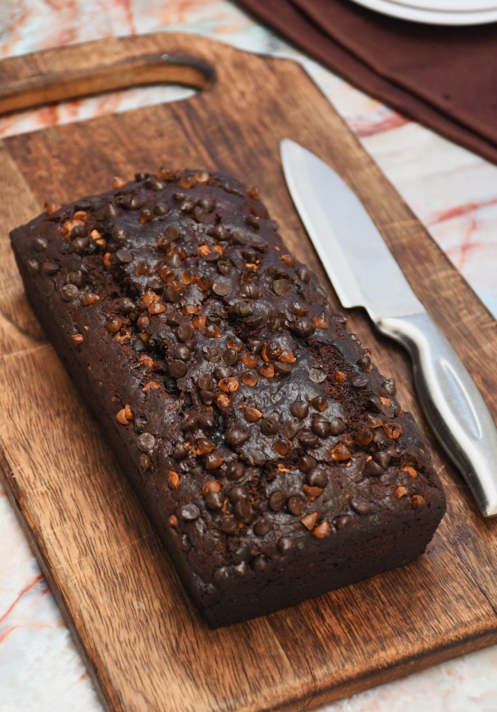 Eggless Chocolate Banana Bread Eggless Chocolate Banana Bread