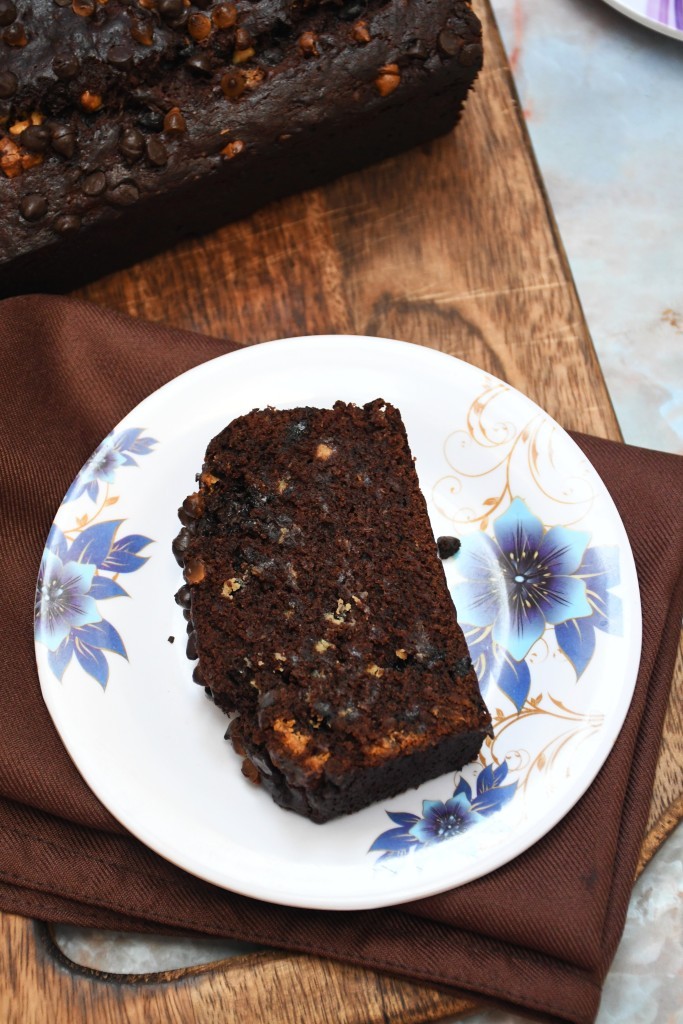 Eggless Chocolate Banana Bread Eggless Chocolate Banana Bread