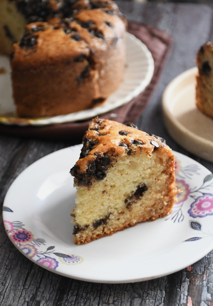 Eggless Choco Chip Butter Cake